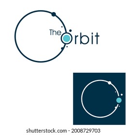orbit logo or planetary orbit circle
