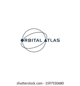 orbit logo vector. orbit logo template. Space logo vector