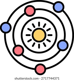 Orbit New Creative Icon Design Vetor