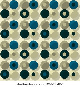 Orbit offset seamless pattern. Authentic design for digital and print media.