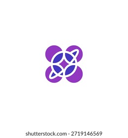 Órbita do logotipo abstrato de planeta estrela.