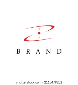 Orbit typography logo line flat 03