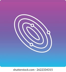 Orbit vector icon. Can be used for printing, mobile and web applications.