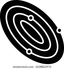 Orbit vector icon. Can be used for printing, mobile and web applications.