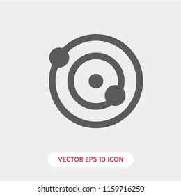 Orbit vector icon, circle symbol