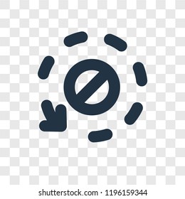 Orbit vector icon isolated on transparent background, Orbit transparency logo concept