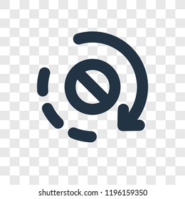 Orbit vector icon isolated on transparent background, Orbit transparency logo concept