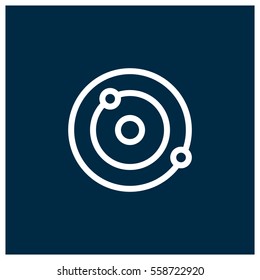 Orbit Vector Icon, Solar System Symbol. Modern, Simple Flat Vector Illustration For Web Site Or Mobile App