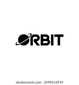 Orbit vector logo design template