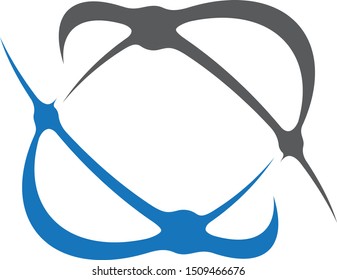 Orbit vector and satellite symbol design vector on the white background. Planet app icon vector for your best business company. Vector illustration EPS.8 EPS.10