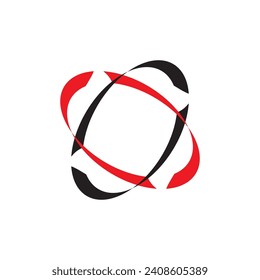 Orbital cycle logo design vector