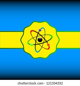 Orbital model of atom on a unique background