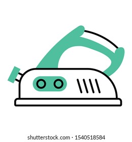 orbital sander power tool concept vector paint removing surface plane machine icon design