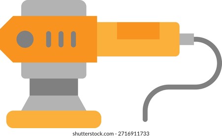 Orbital Sander Tool Illustration Flat Icon