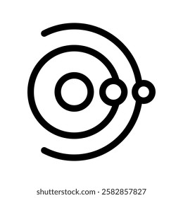 Orbits Icon Vector Symbol Design Illustration