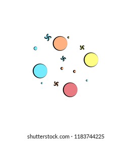 orbs colored icon. Element of colored circus icon for mobile concept and web apps. Color orbs icon can be used for web and mobile