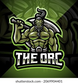 Orc esport mascot logo design