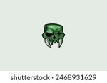 Orc skull logo. beautiful template for your project.