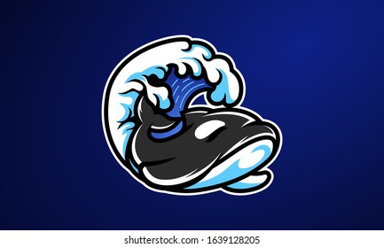 Orca Esports Mascot Logo Design-07