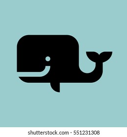 orca icon. isolated sign symbol