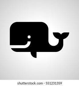 orca icon. isolated sign symbol