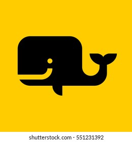 orca icon. isolated sign symbol