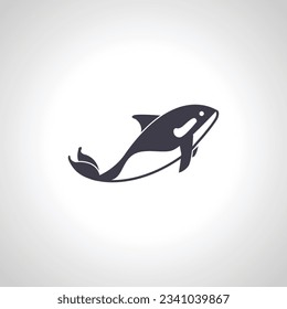 orca icon. killer whale icon,