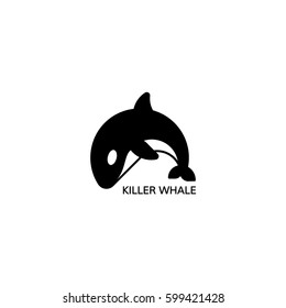 Orca icon. Killer whale logo. Vector illustration, EPS 8.