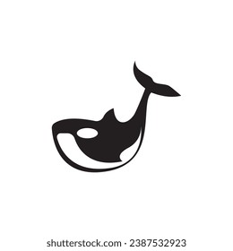 Orca icon and symbol vector template illustration