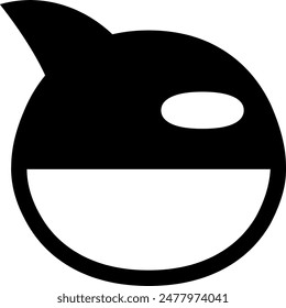 Orca or killer whale icon