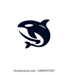 Orca Killer Whale Logo Vestor