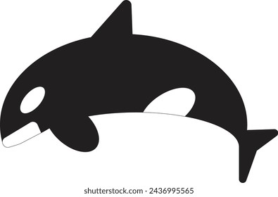 Orca Killer Whale Vector Illustration Flat Design