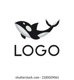 Orca Logo Design, Vector Icon Or Clipart.