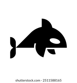 Logo da Orca. Design de ícones. Elementos do modelo