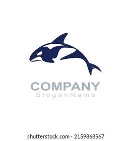 Orca logo image fish animal sea design illustration icon