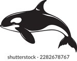 Orca Logo Monochrome Killer Whale Design