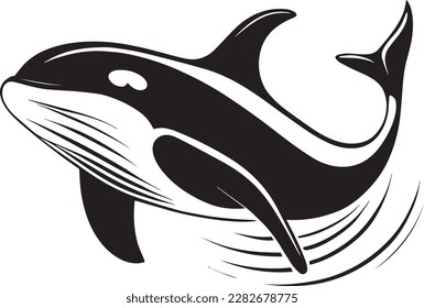Orca Logo Monochrome Killer Whale Design