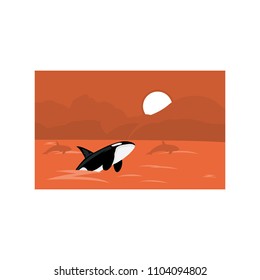 orca logo template