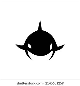 Orca Logo Template Vector Illustration. Killer Whale Silhouette, Sign And Symbol