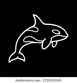 Ilustración vectorial del logotipo de Orca aislada