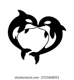 Ilustração do vetor do logotipo da Orca isolada