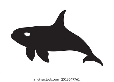 Orca silhueta vetor arte ilustração