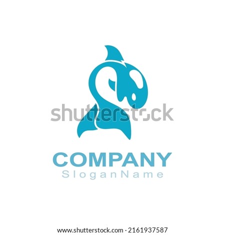 Orca whale logo design image animal sea design illustration icon