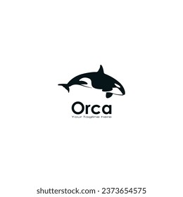 Orca whale logo vector graphics