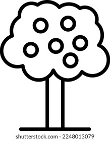 Orchard Line Vector Icon Design