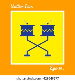 Orchestra Drum Icon. Eps-10.