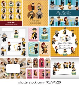 orchestra music player card