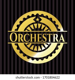 Banda brillante de la orquesta. Ilustración vectorial. Detallado.