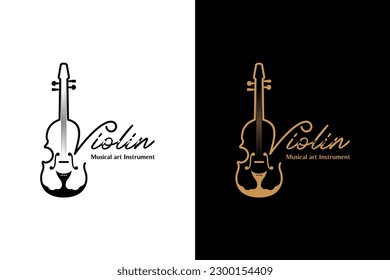 Orchestral violin music logo, vector illustration design of music art
violin logo