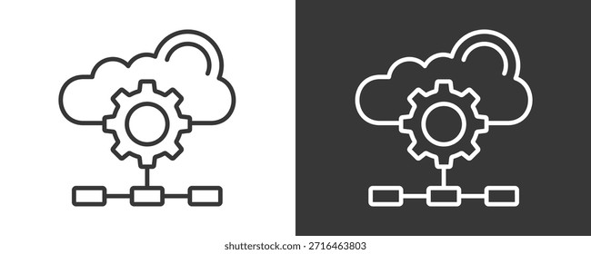 Conjunto De Íconos De Orquestación Colección De Vector Aislada En Blanco Y Negro